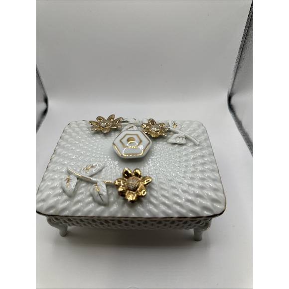 Vintage Tilso Trinket Box‎ With Matching Trinket Dishes - Picture 8 of 8